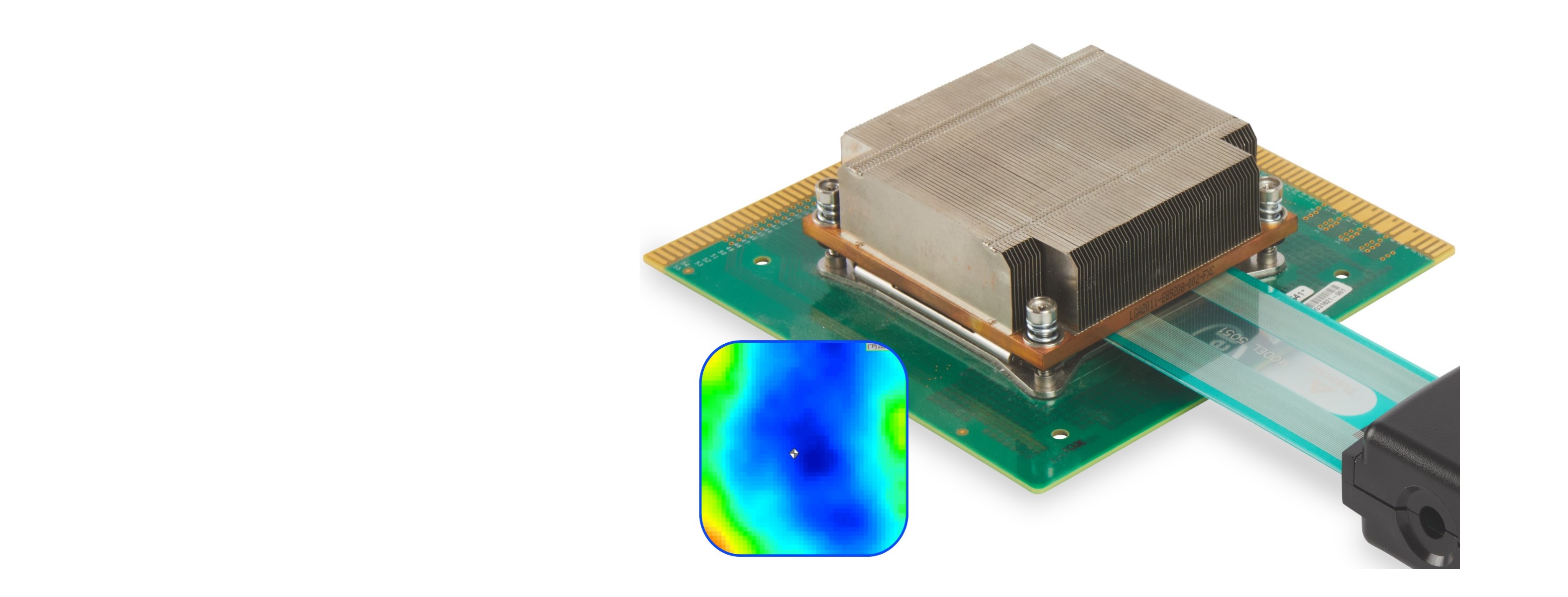 i-scan 10 heat sink with pressure mapping software inset 