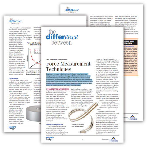 force measurement techniques load cell vs force sensor