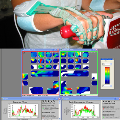 Example of Grip System feedback while using a piece of equipment or tool.