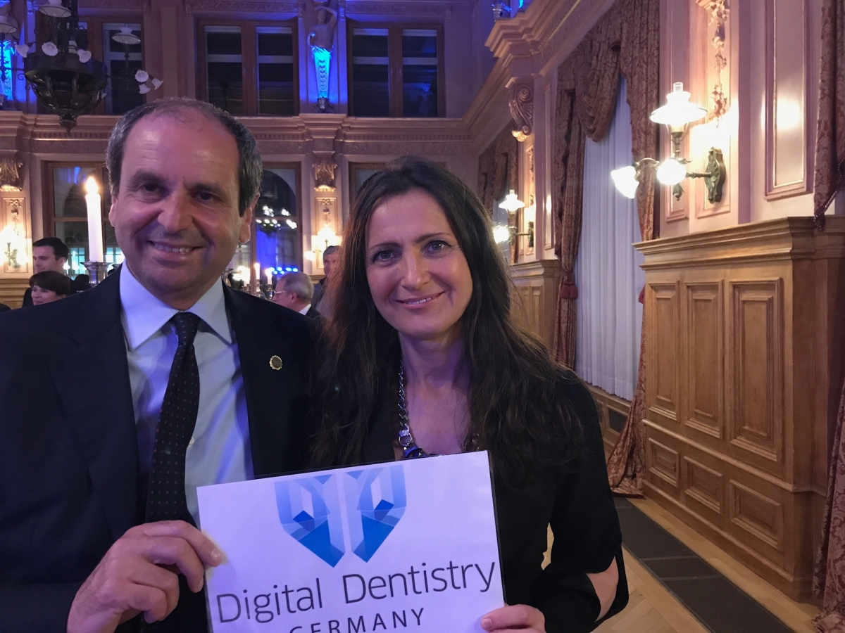 Dr. Lerner, a T-Scan User, poses with a colleague at the Digital Dentistry gala