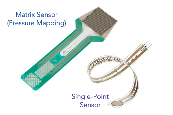 Figure 3: Examples of different force sensitive resistor technologies.