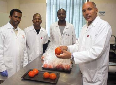 Figure 1: Research team with the Department of Agricultural Engineering at the University of KwaZulu-Natal (image courtesy of the Post-Harvest Innovation Programme of South Africa).