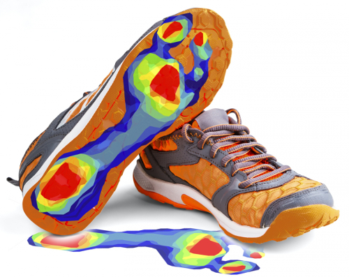 Sneakers with pressure profile