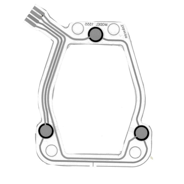 Custom FlexiForce 3-sensor design.