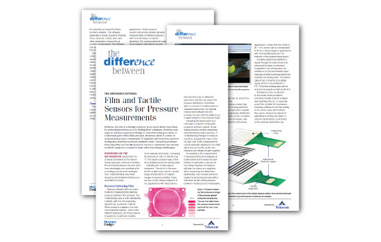 The Difference Between Film & Tactile Sensors for Pressure Measurements