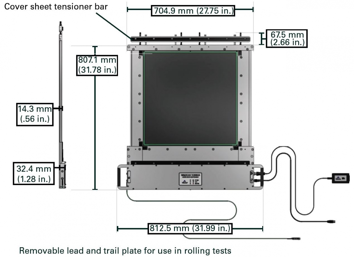 CrossDrive Sensor and Plate Dimensions