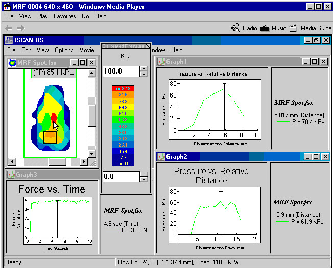 Figure 3. Lens Polishing Pressure Measurement Software