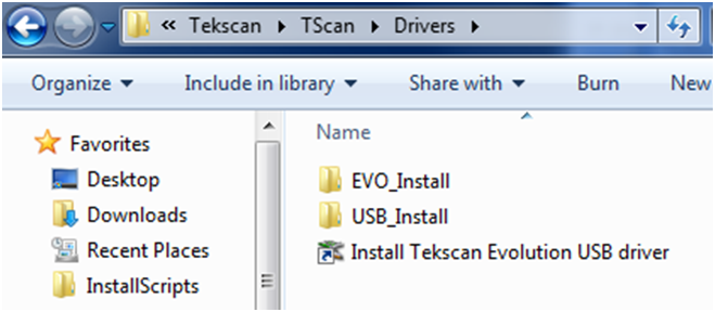 Reinstall T-Scan driverse