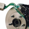 Pressure distribution between a brake pad and rotor