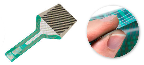 Thin, flexible tactile pressure sensor made by Tekscan